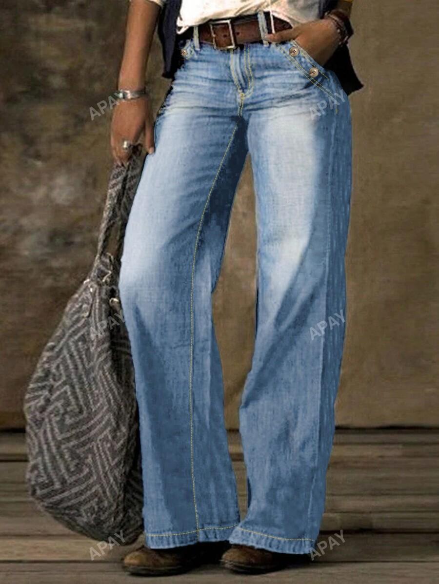 SHEIN NIEBIESKIE SPODNIE JEANS S06__L