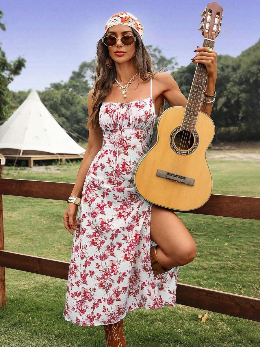 SHEIN SUKIENKA WZÓR KWIATY S06__S