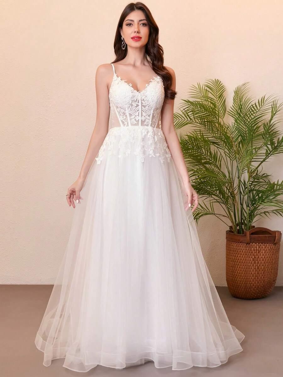SHEIN SUKNIA ŚLUBNA TREN S06__40