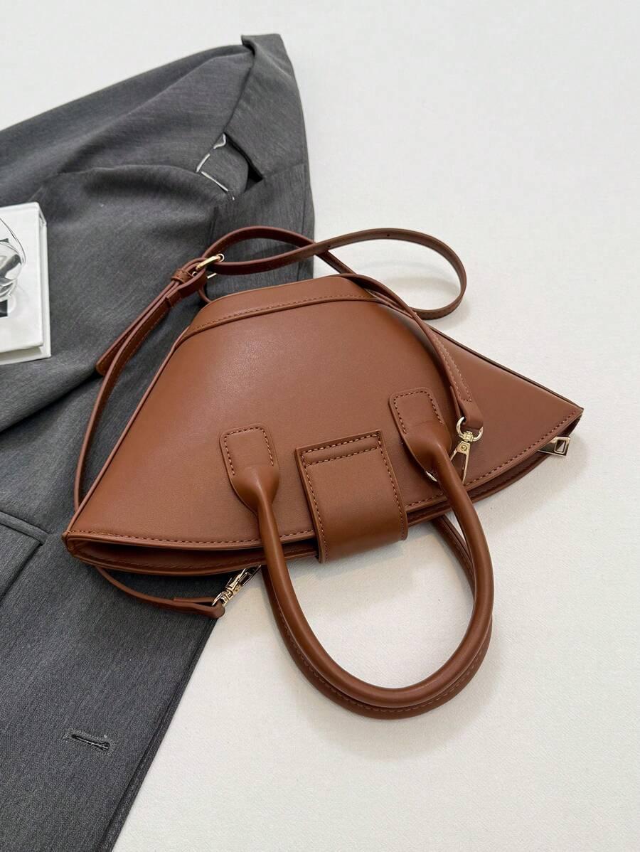 SHEIN BRĄZOWA TOREBKA IMITACJA SKÓRY S07__17X13CM