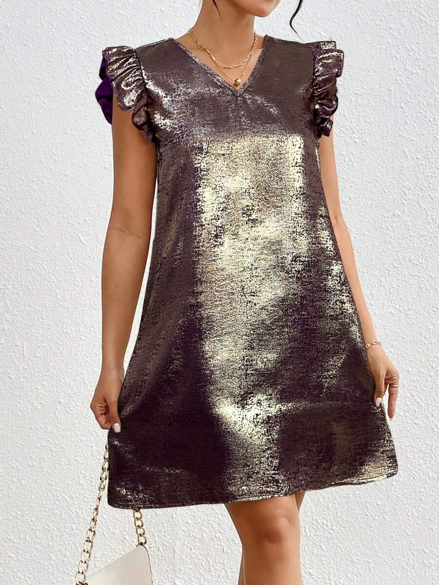 SHEIN MINI SUKIENKA V-NECK S06__M