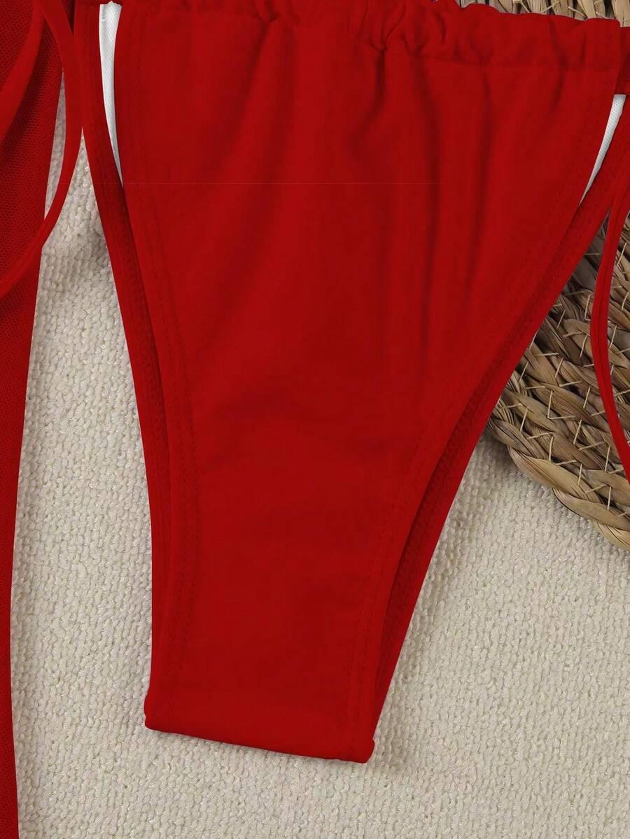 SHEIN DWUCZĘŚCIOWY STRÓJ KĄPIELOWY PAREO S09__M