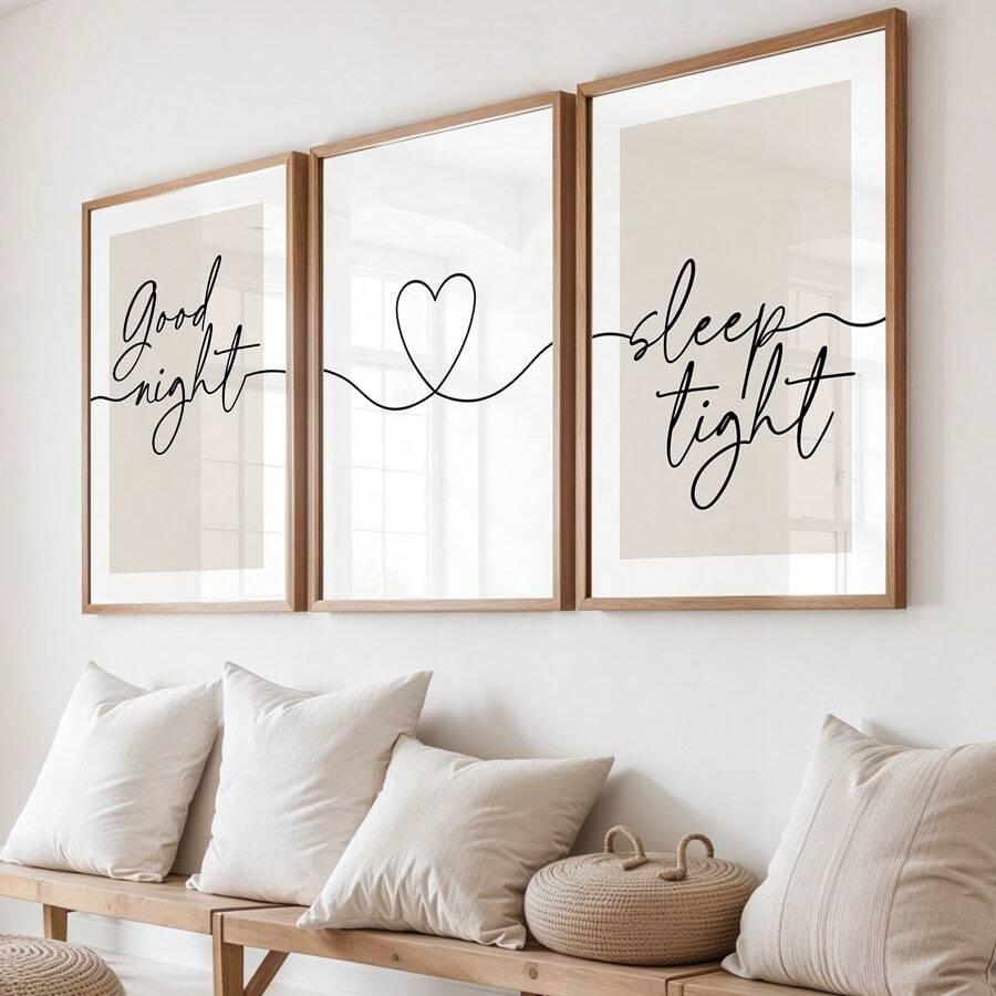 SHEIN PLAKAT NA ŚCIANĘ 3-PACK S07__40X50CM
