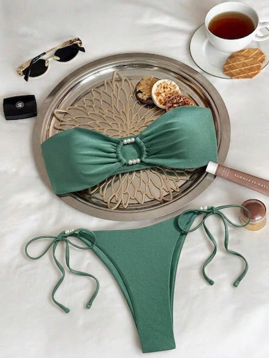 SHEIN DWUCZĘŚCIOWY STRÓJ KĄPIELOWY S09__M