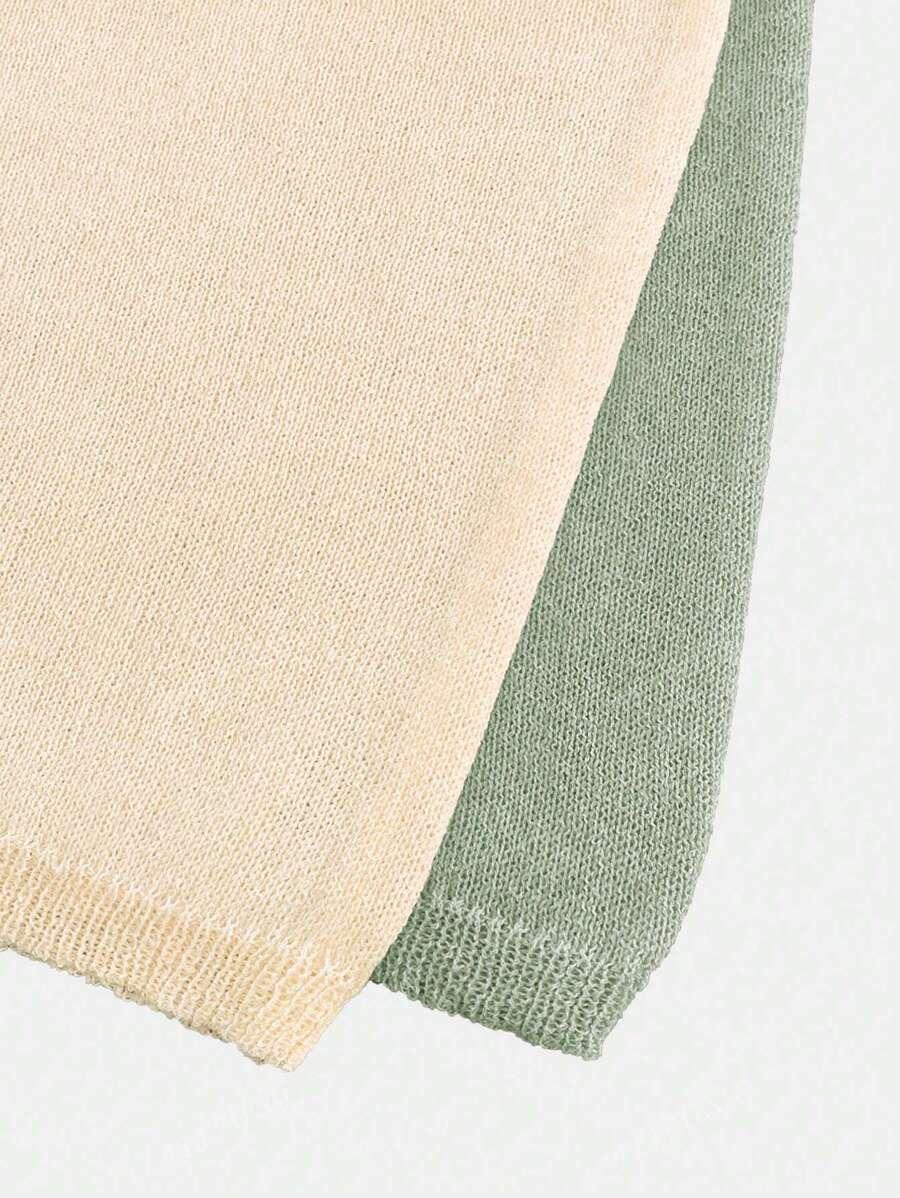 SHEIN DZIANINOWA BLUZKA 2-PACK S06__L