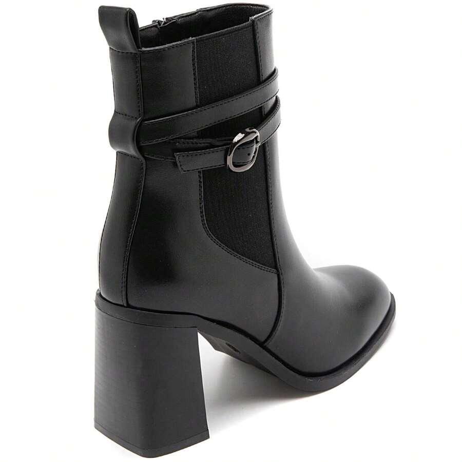 SHEIN CZARNE BOTKI ZAMEK W01__38