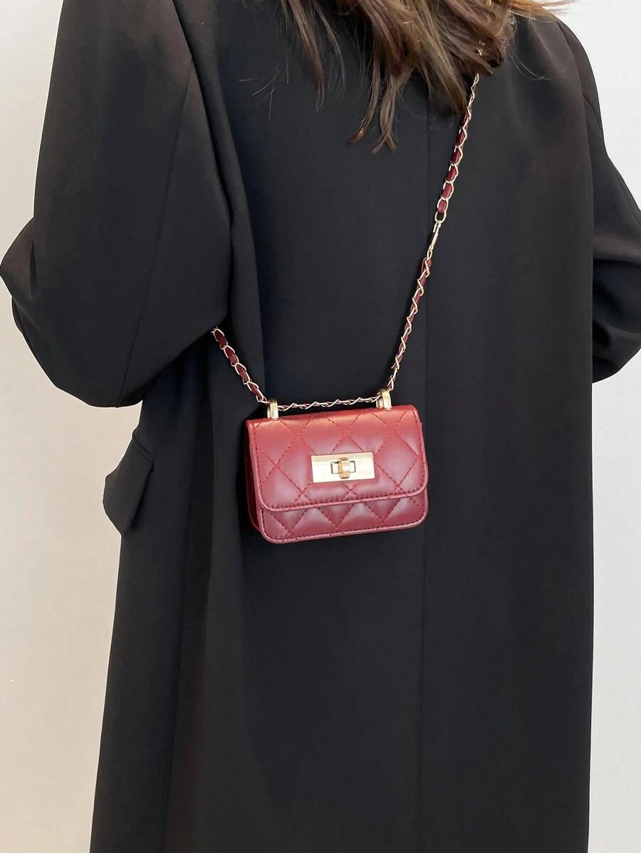 SHEIN CZERWONA TOREBKA NA RAMIĘ S07__12,5X9
