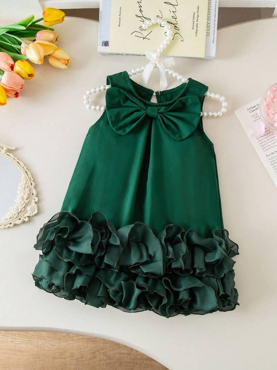 SHEIN ZIELONA SUKIENKA KOKARDA S06__74-80