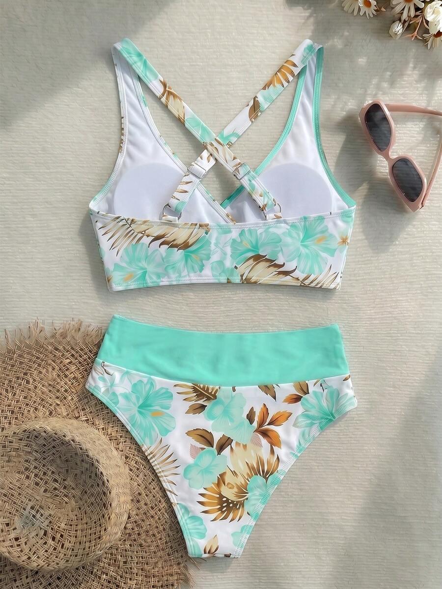 SHEIN DWUCZĘŚCIOWY STRÓJ KĄPIELOWY S09__XXL