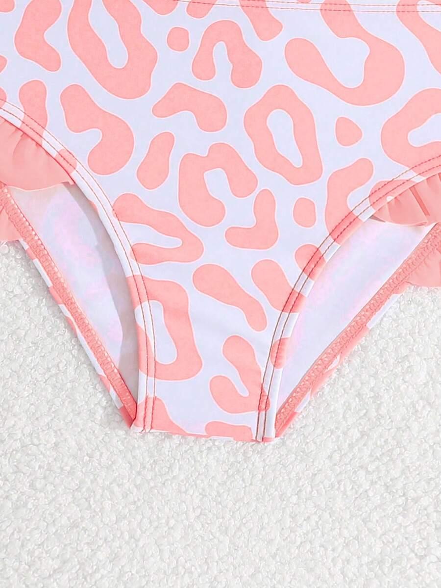 SHEIN DWUCZĘŚCIOWY STRÓJ KĄPIELOWY ANIMAL PRINT S09__110/116