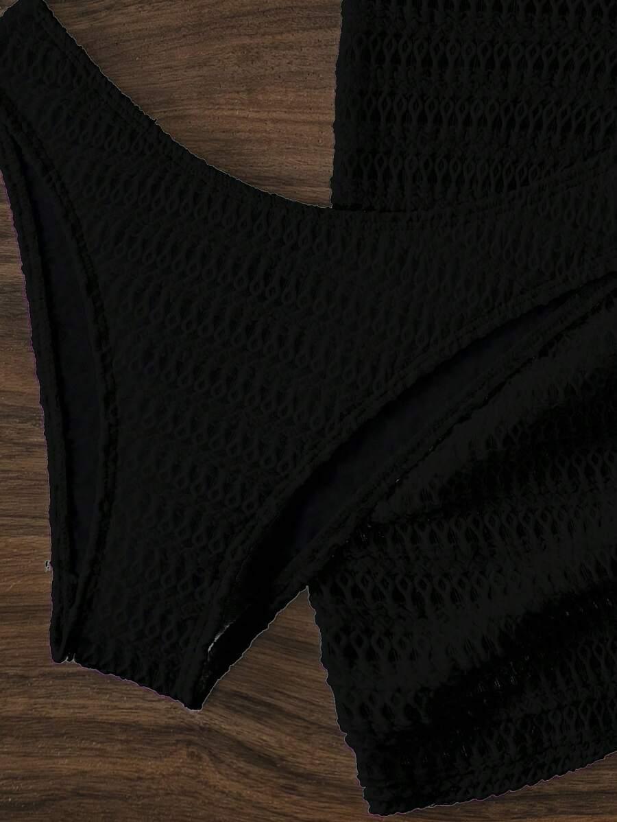 SHEIN TRZYCZĘŚCIOWY STRÓJ KĄPIELOWY KOMPLET S09__XS