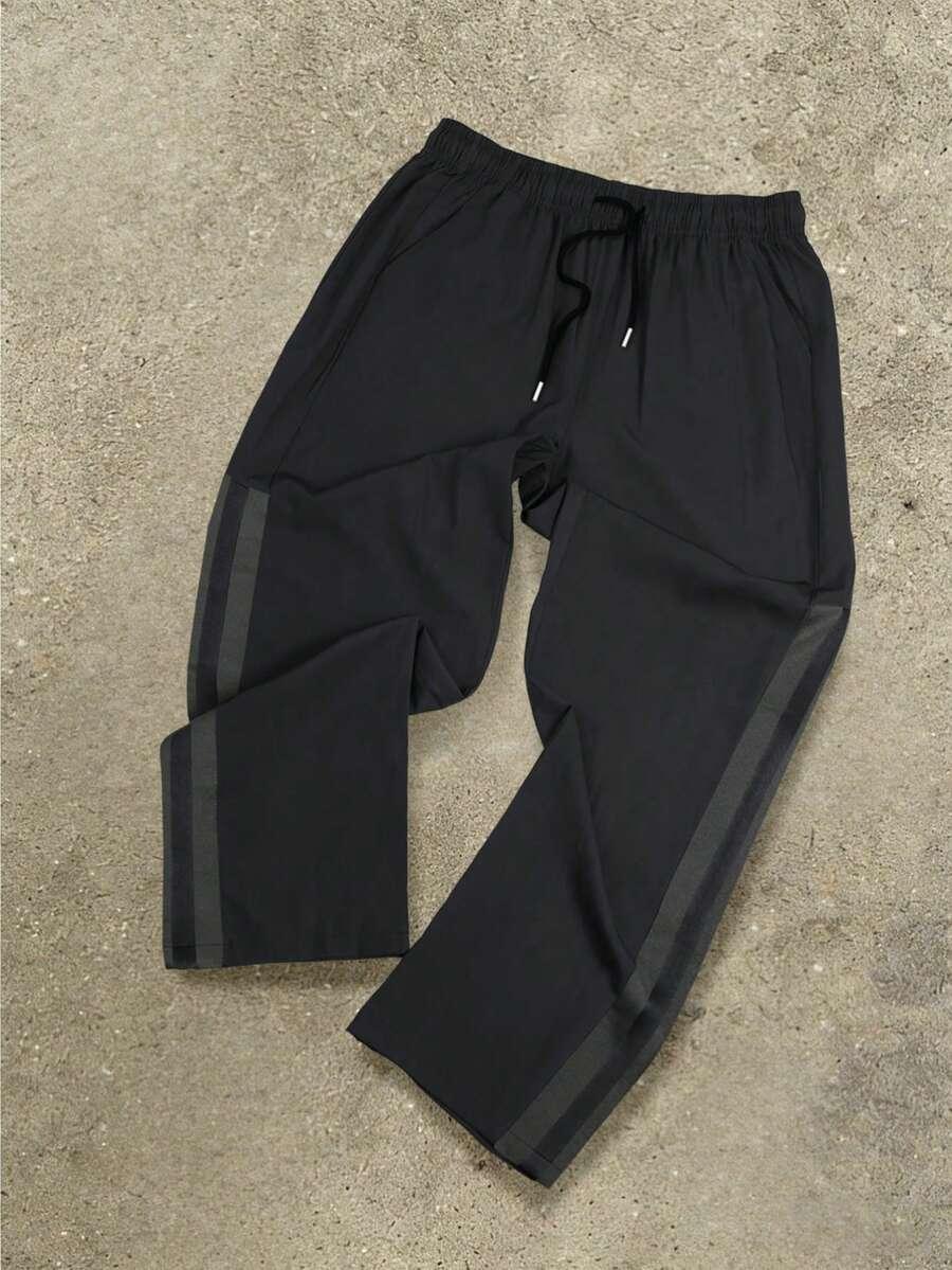 SHEIN CZARNE SPODNIE KIESZENIE S06__L