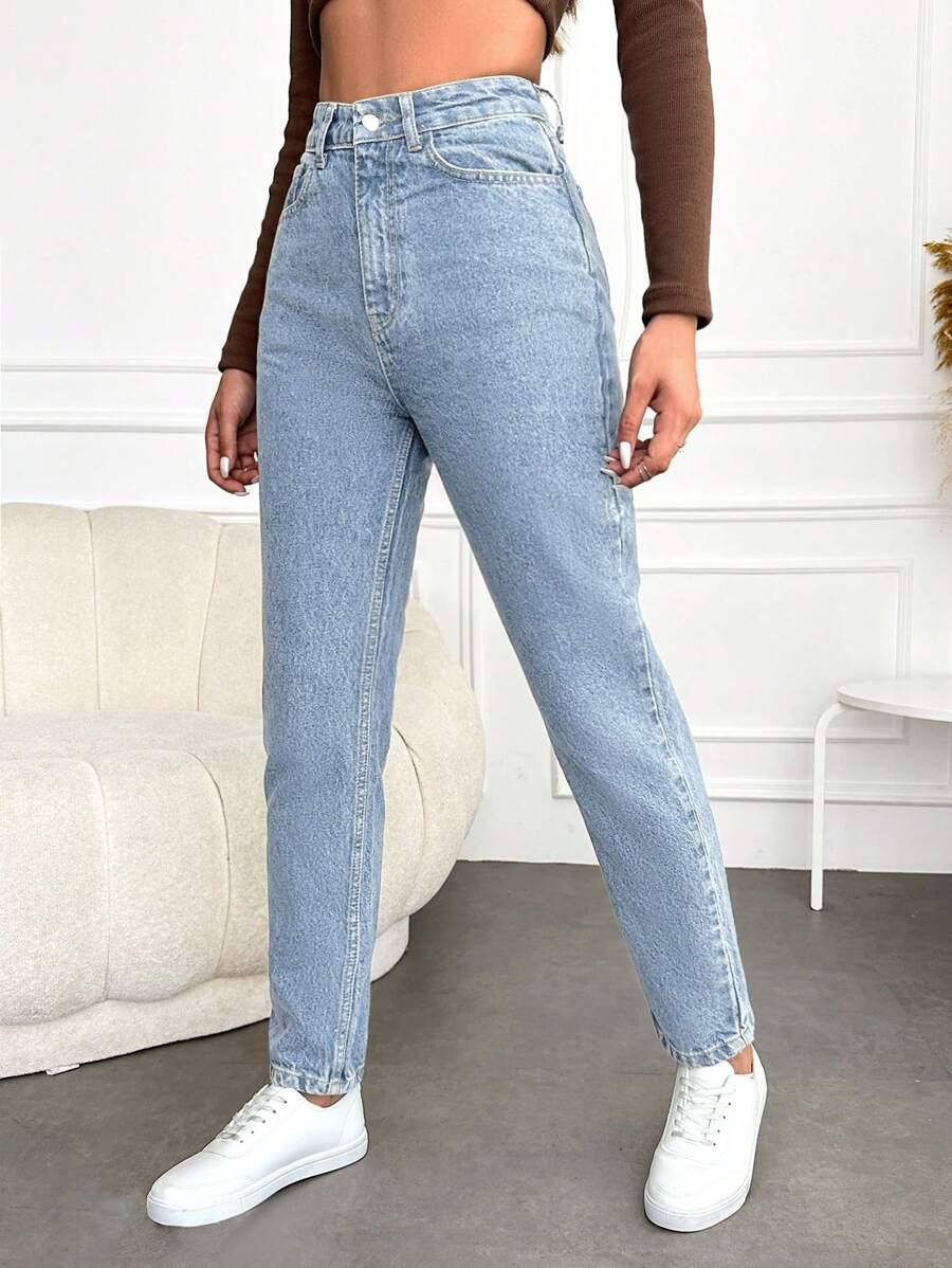 SHEIN NIEBIESKIE SPODNIE JEANS S06__XS