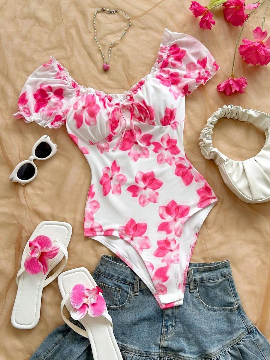 SHEIN BODY Z KRÓTKIM RĘKAWEM S06__XL