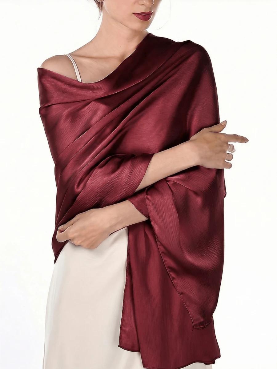SHEIN BORDOWA SATYNOWA CHUSTA S07