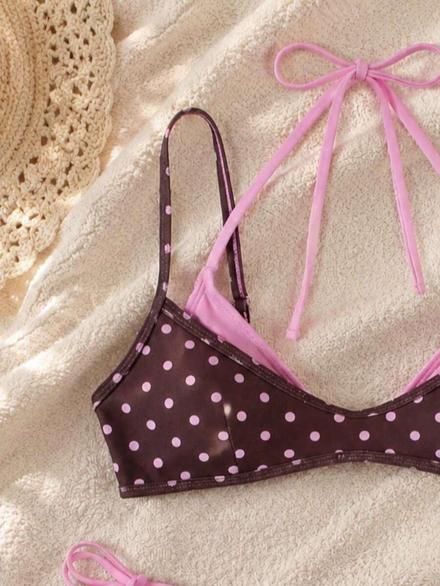 SHEIN DWUCZĘŚCIOWY STRÓJ KĄPIELOWY S09__L