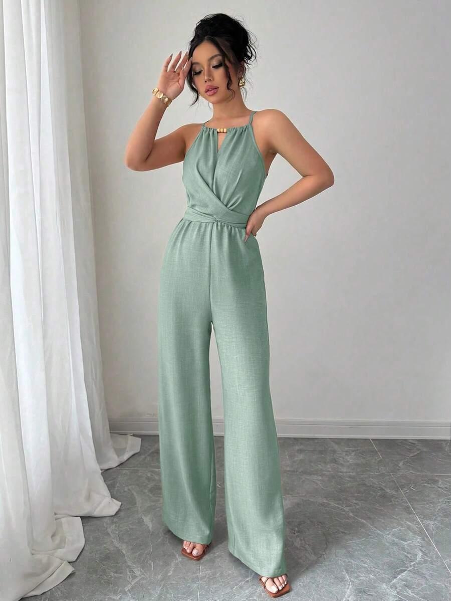 SHEIN ZIELONY KOMBINEZON CASUAL