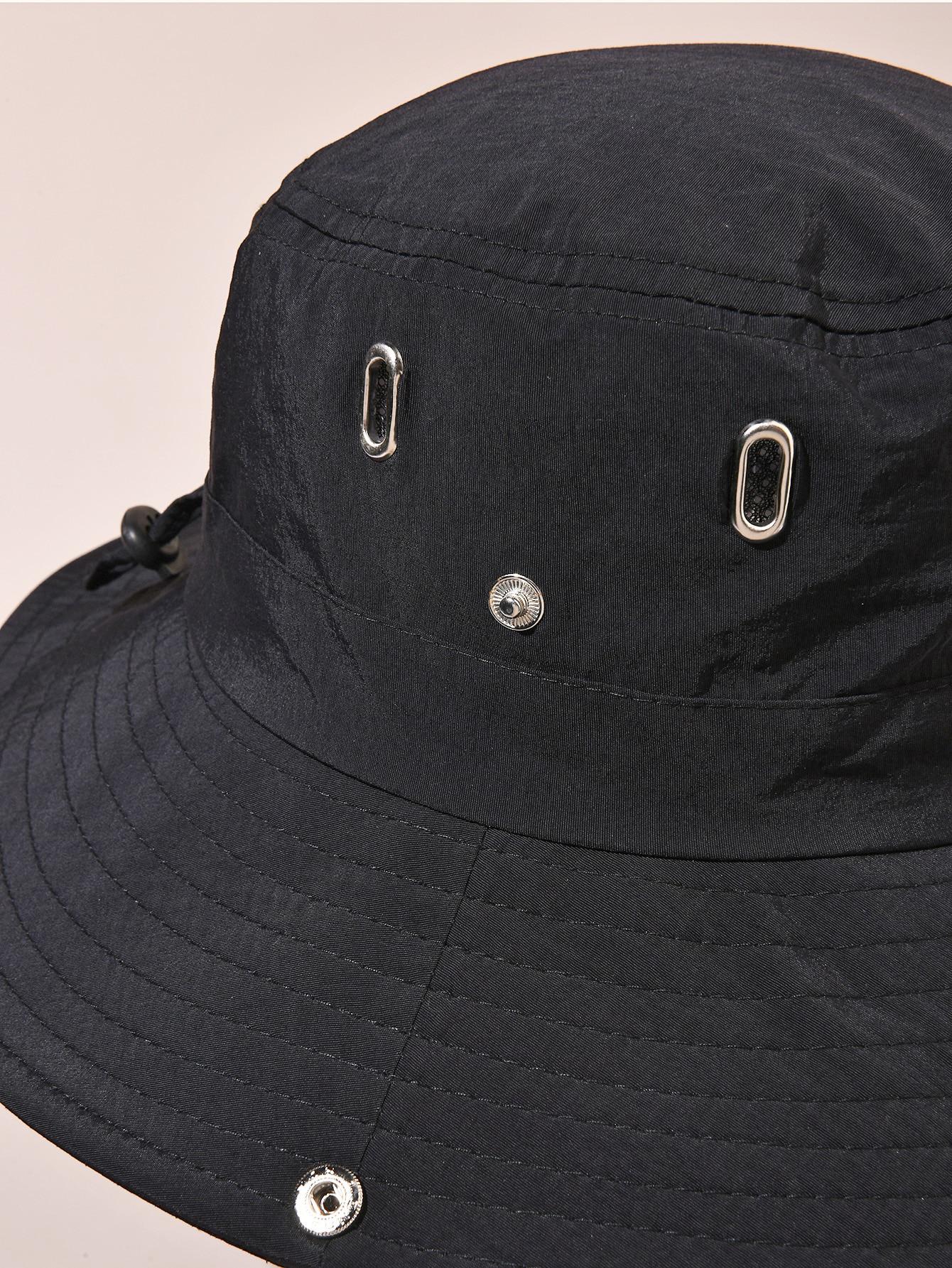 SHEIN CZARNY KAPELUSZ BUCKET S07