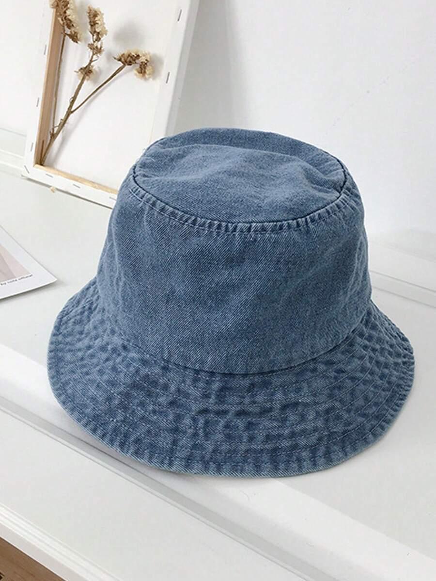 SHEIN JEANSOWY KAPELUSZ BUCKET HAT S07