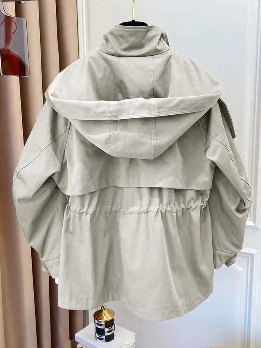 SHEIN SZARA KURTKA Z KAPTUREM S06__XXL