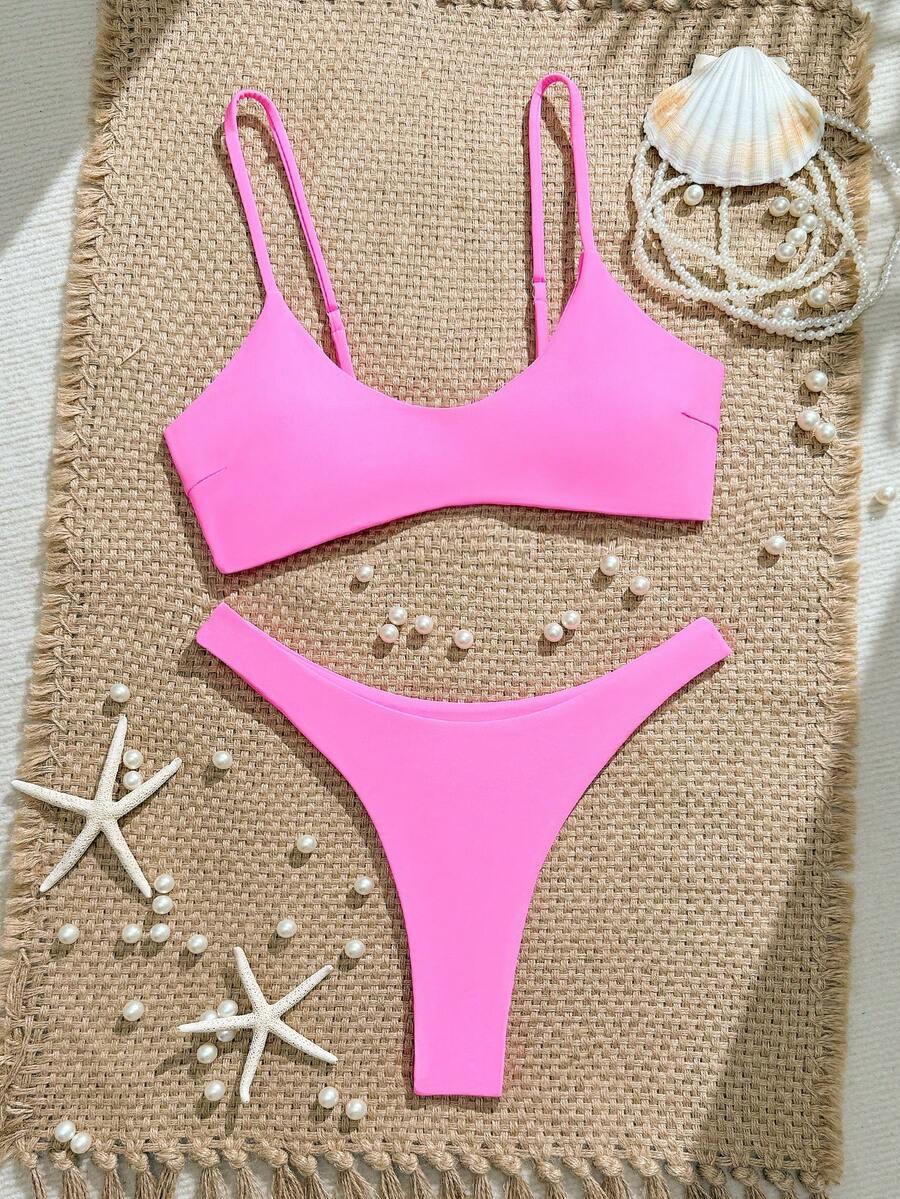 SHEIN RÓŻOWA GÓRA OD BIKINI S09__S