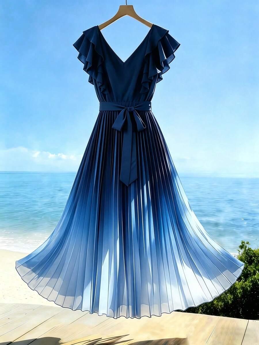 SHEIN PLISOWANA MAXI SUKIENKA S06__XXL