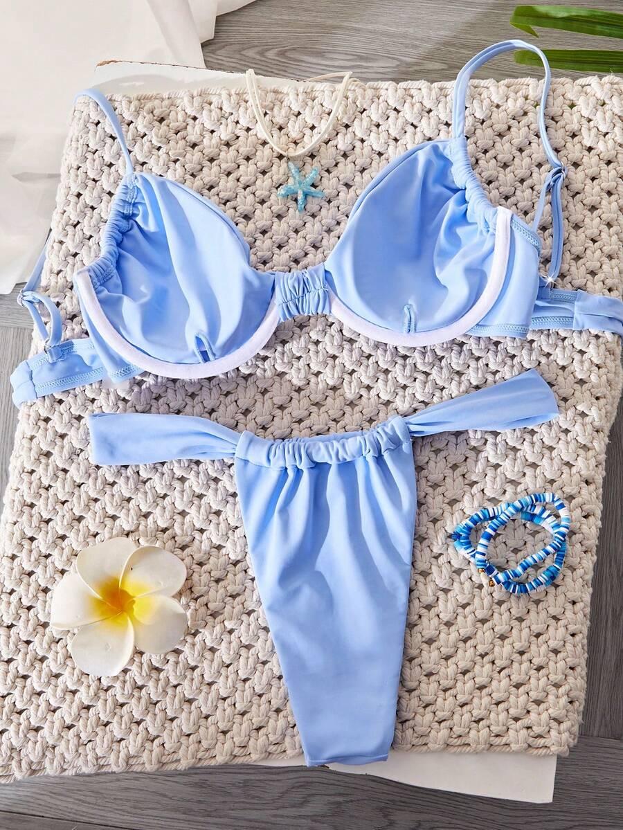 SHEIN DWUCZĘŚCIOWY STRÓJ KĄPIELOWY S09__XS