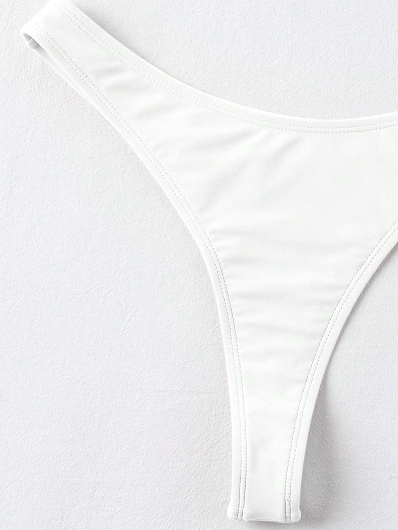 SHEIN BIAŁY DÓŁ OD BIKINI S09__M