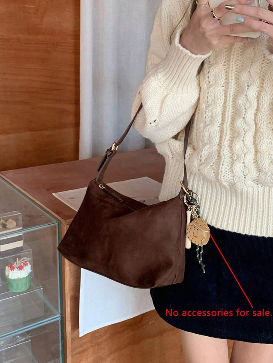 SHEIN BRĄZOWA TOREBKA NA RAMIĘ S07__25X16