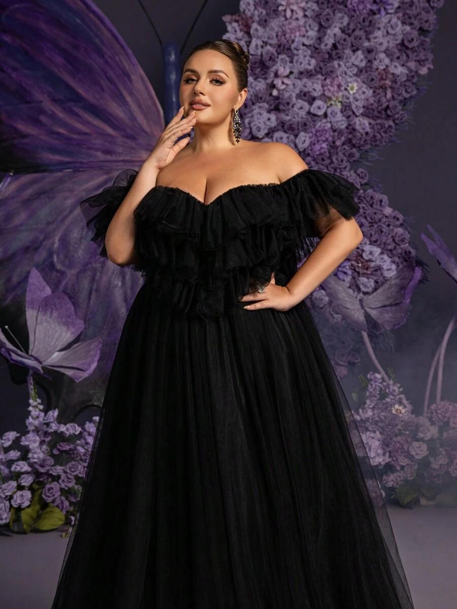 FAERIESTY CZARNA SUKIENKA MAXI S06__52