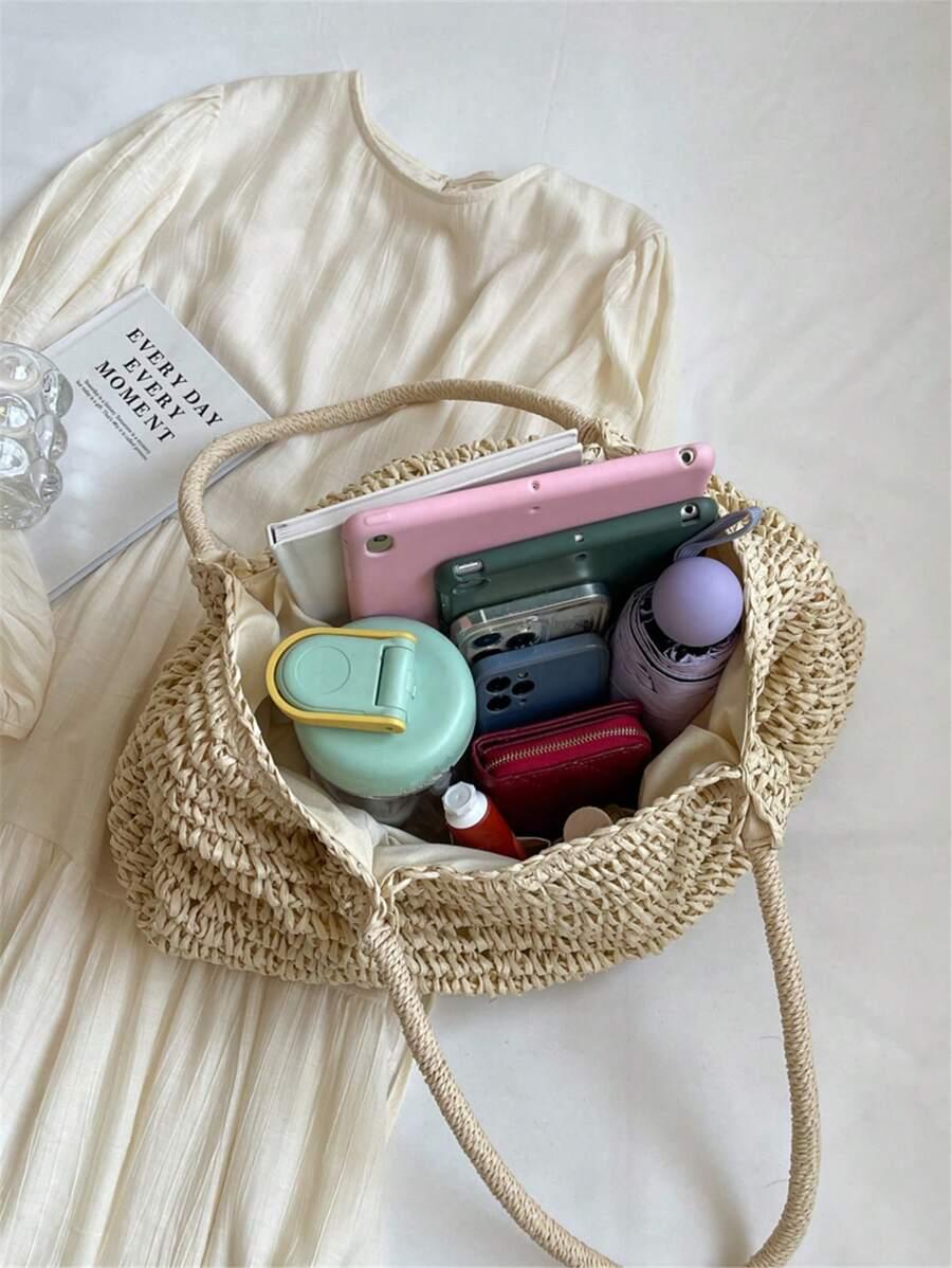 SHEIN BEŻOWA TOREBKA NA RAMIĘ S07__45X37