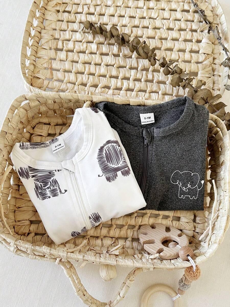 SHEIN PAJAC WZÓR 2-PACK PK01__50/56