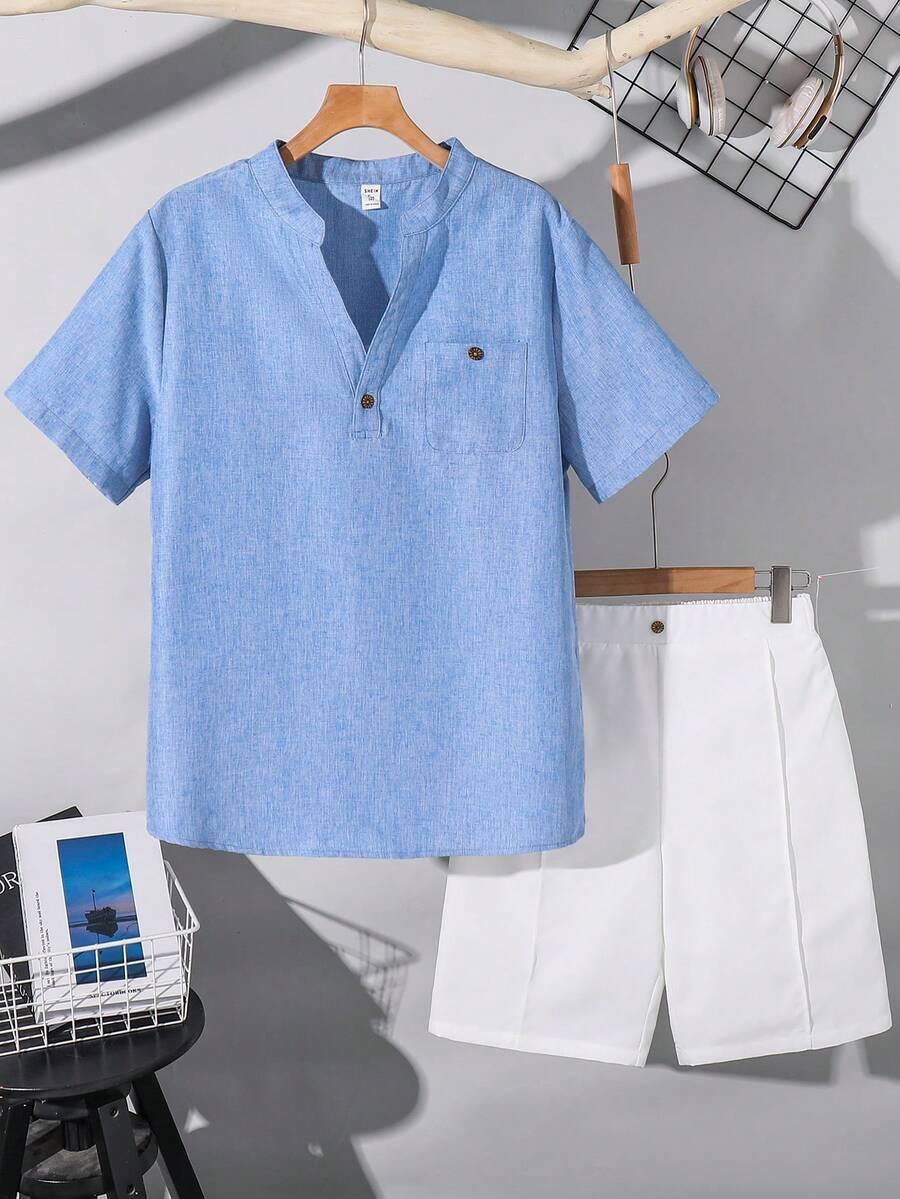 SHEIN BLUZKA SPODENKI KOMPLET S06__158/164