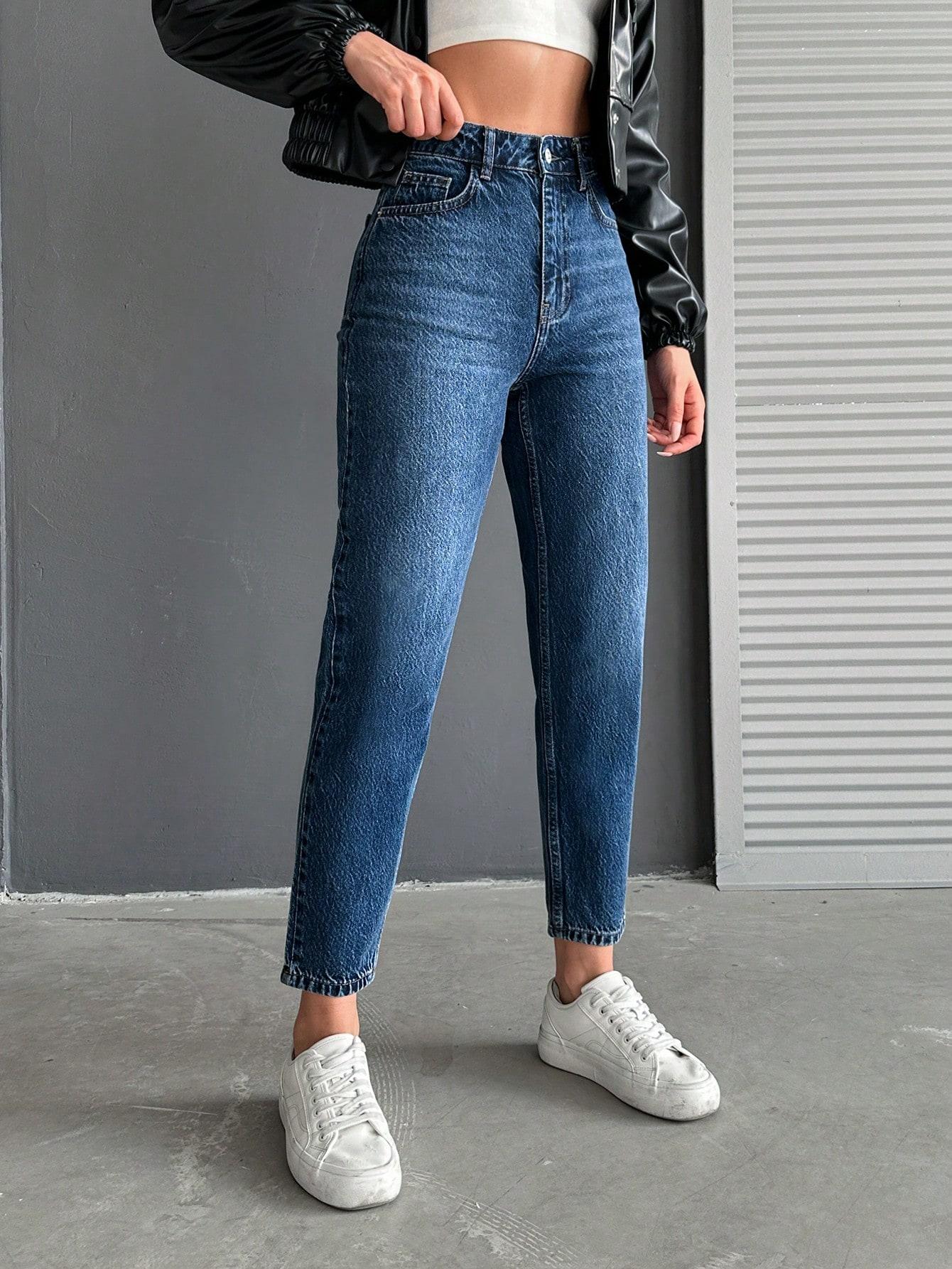 SHEIN SPODNIE MOM JEANS S06__M