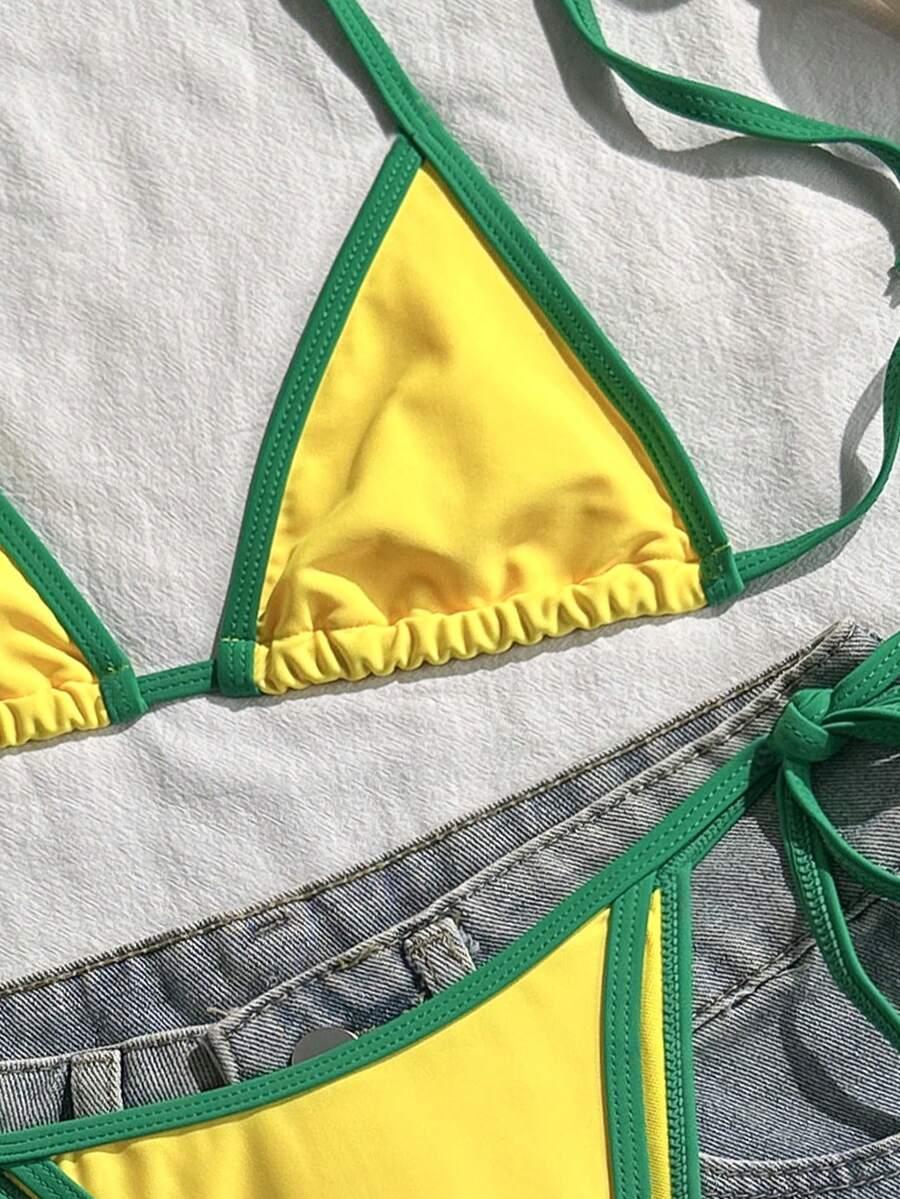 SHEIN DWUCZĘŚCIOWY STRÓJ KĄPIELOWY S09__XL