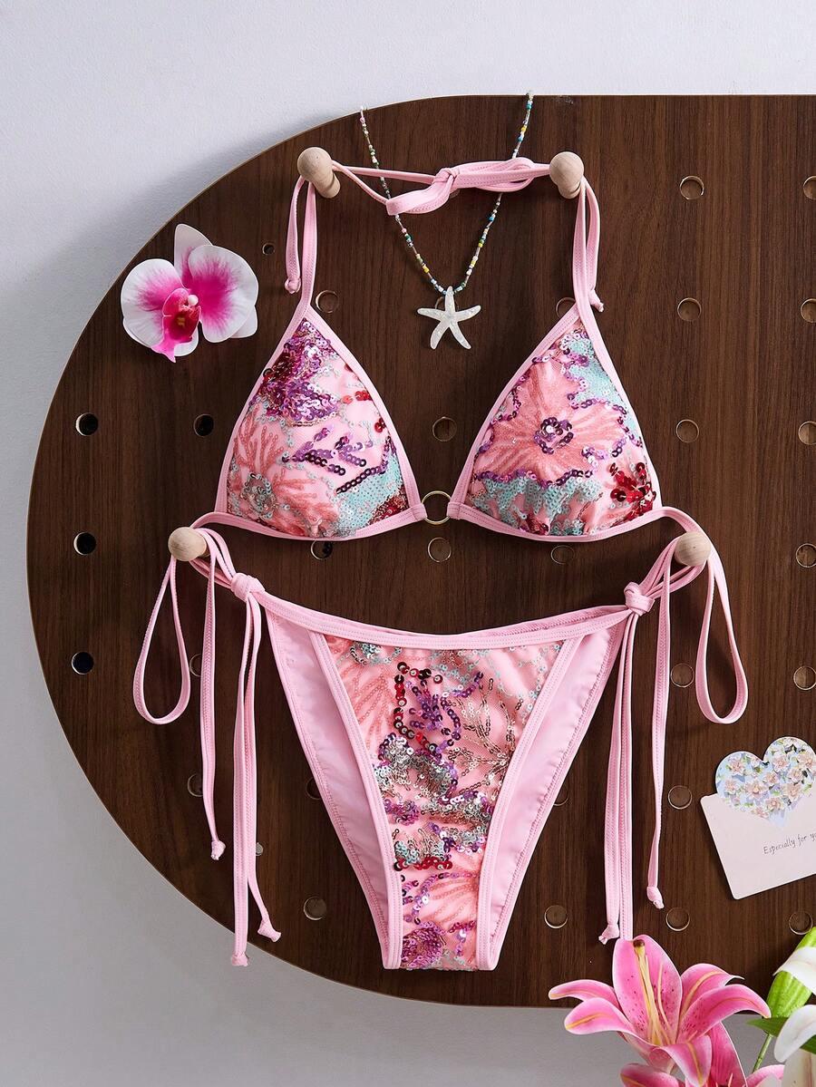 SHEIN DWUCZĘŚCIOWY STRÓJ KĄPIELOWY S09__XL