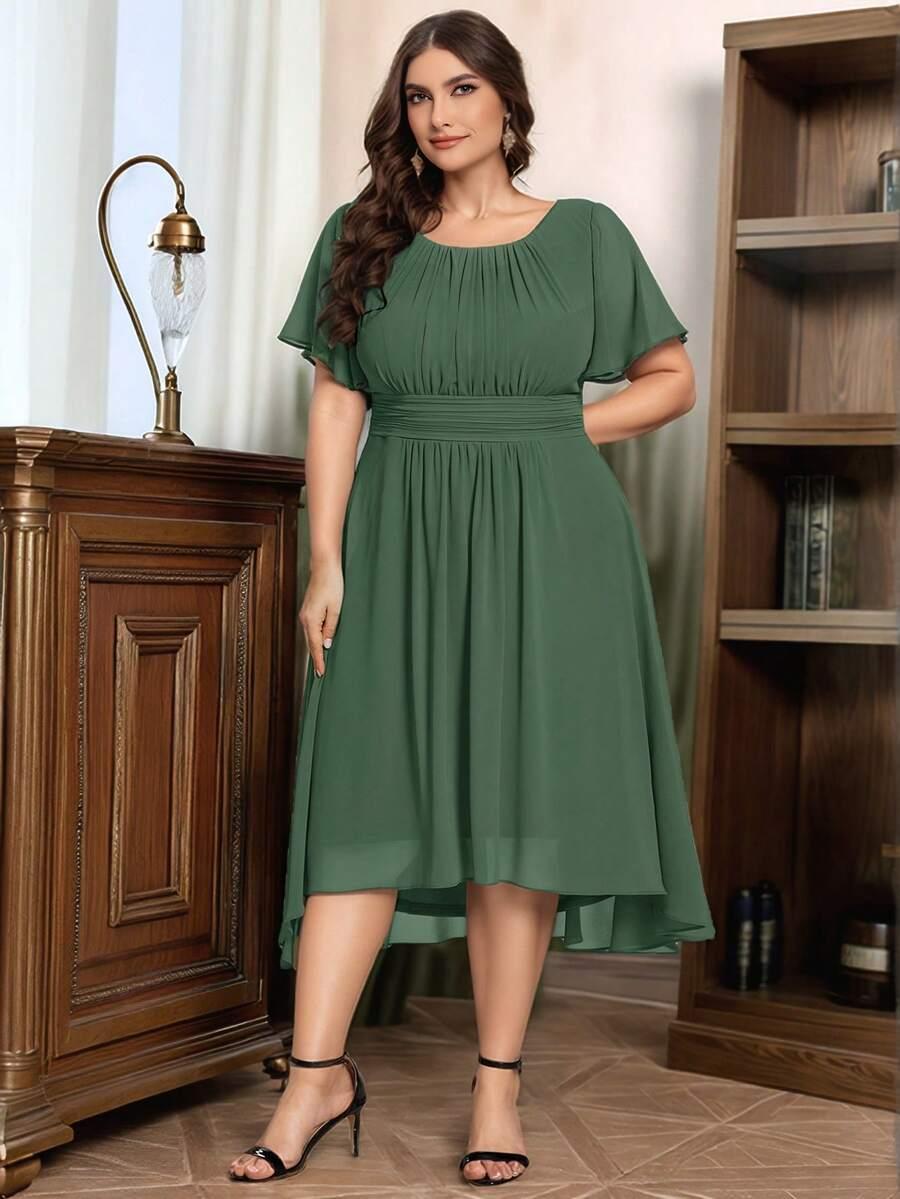 EVERPRETTY ZIELNA MIDI SUKIENKA S06__46