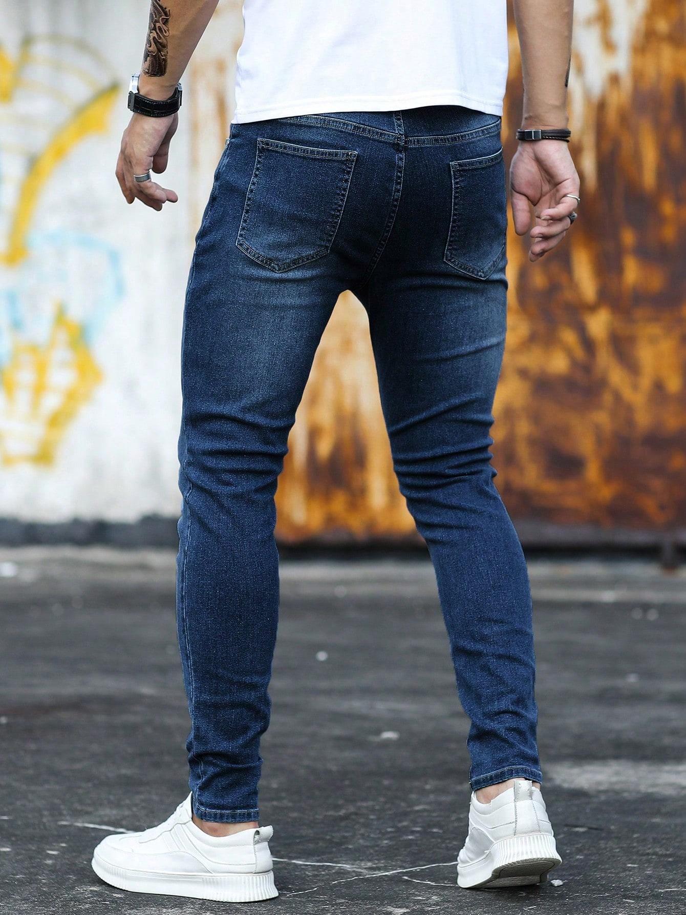 SHEIN NIEBIESKIE SPODNIE JEANS S06__L