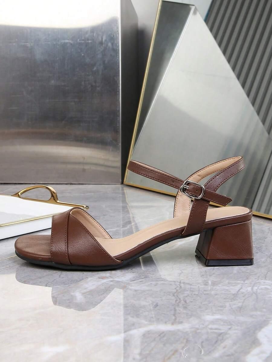SHEIN BRĄZOWE SANDAŁY OBCAS S06__39,5