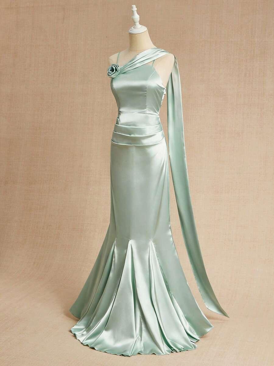 SHEIN ZIELONA MAXI SUKIENKA S06__164/170