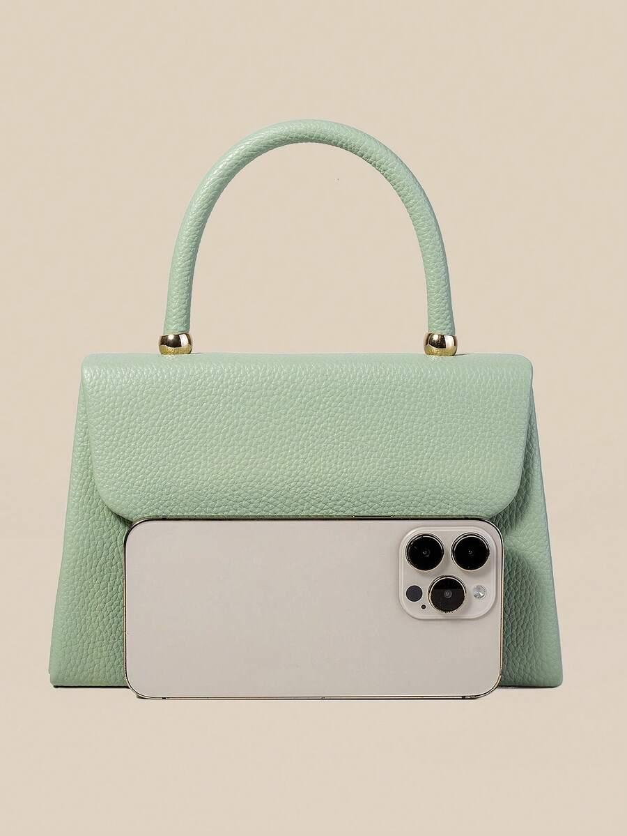 SHEIN ZIELONA TOREBKA IMITACJA SKÓRY S07__22,5X14,5