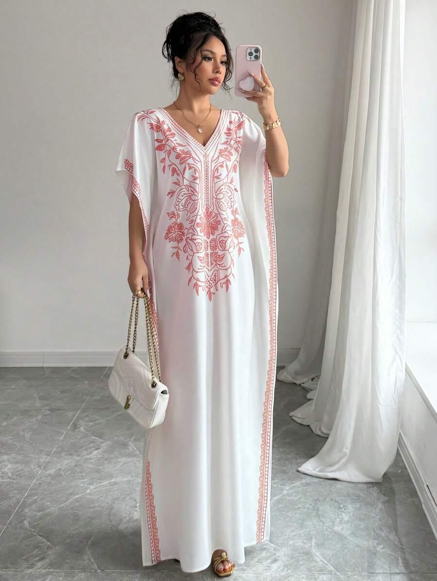 SHEIN MAXI SUKIENKA V-NECK S06__S