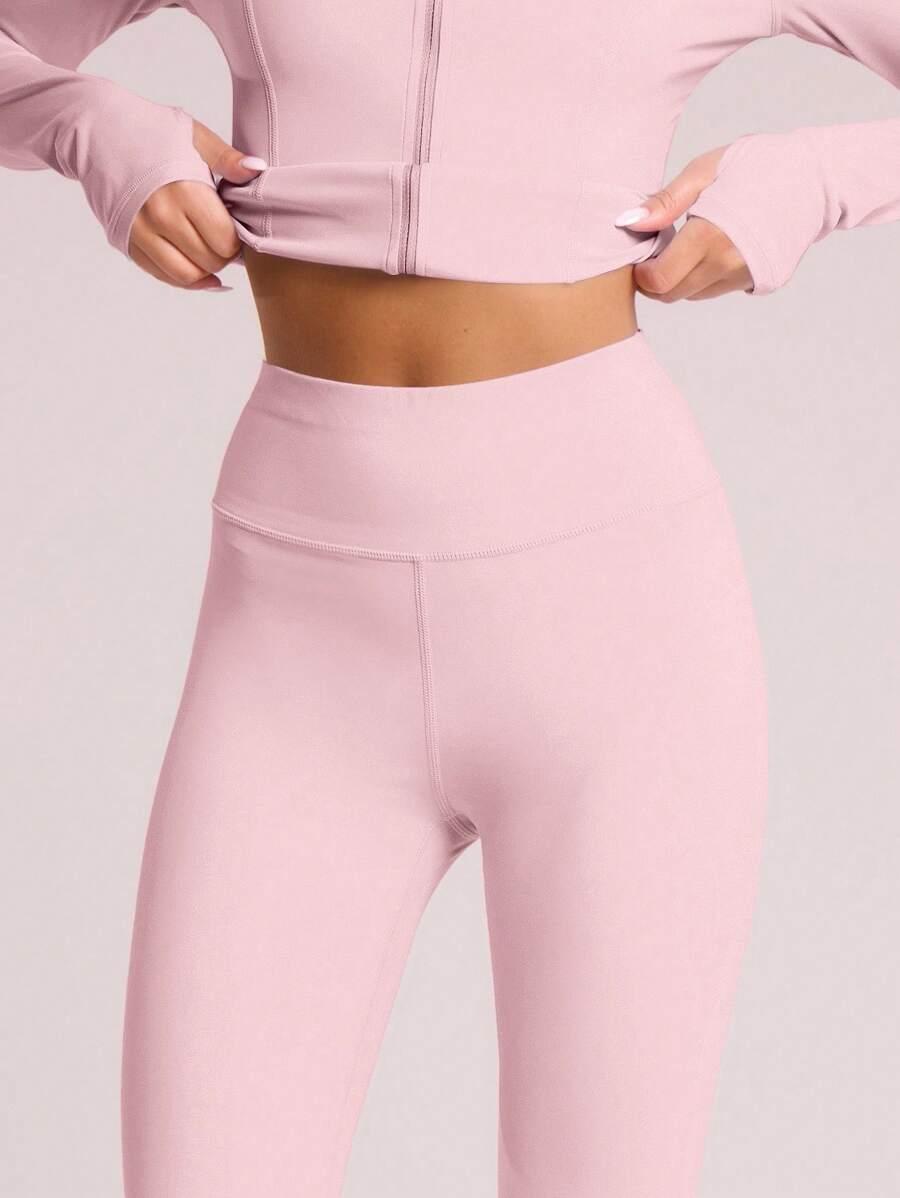 SHEIN RÓŻOWE LEGGINSY SPORTOWE S06__M