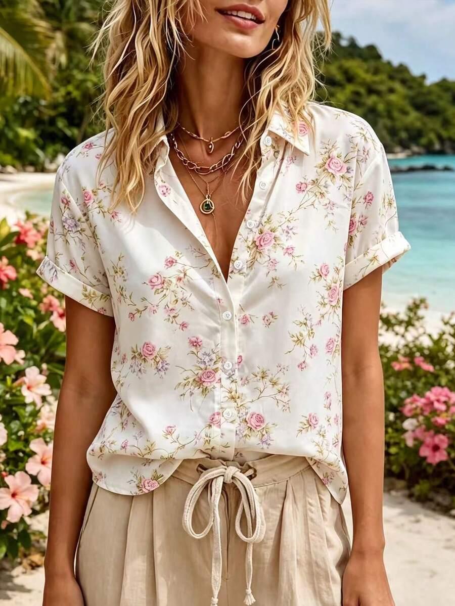 SHEIN BLUZKA W KWIATKI S06__M