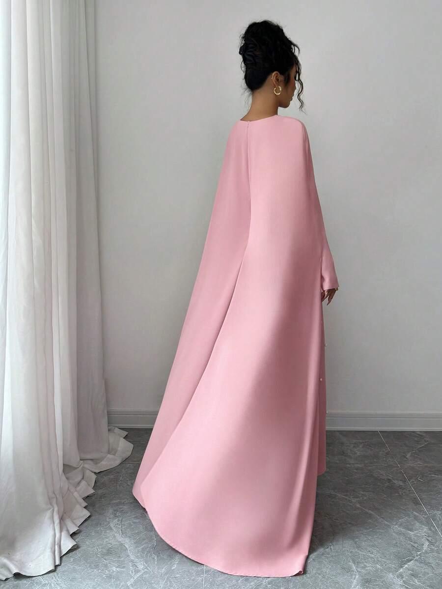 SHEIN RÓŻOWA MAXI SUKIENKA S06__M