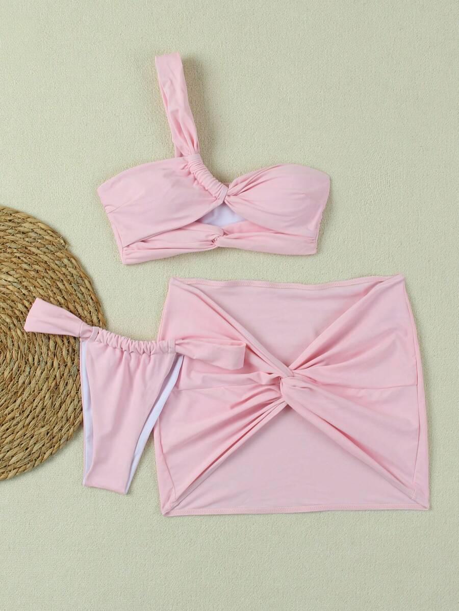 SHEIN RÓŻOWY STRÓJ KĄPIELOWY S09__XS