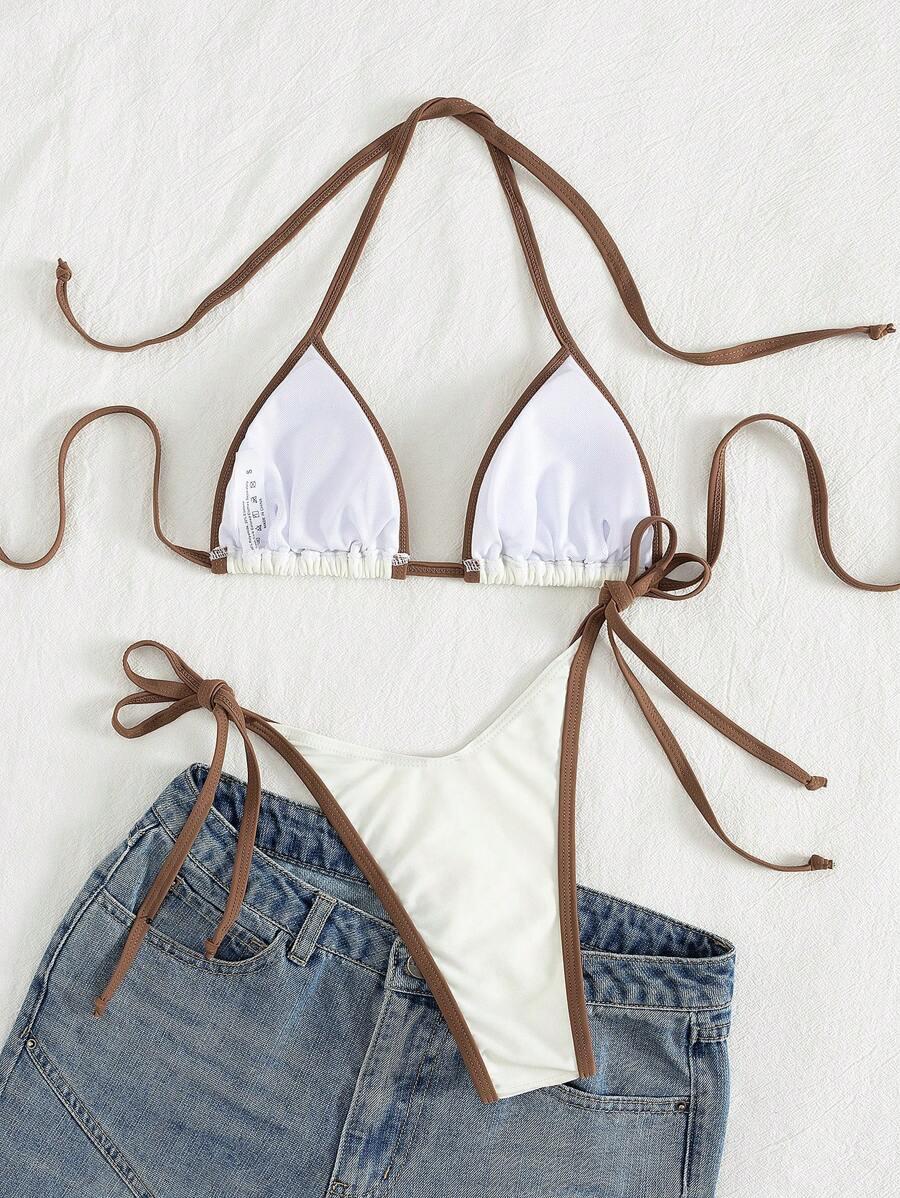 SHEIN DWUCZĘŚCIOWY STRÓJ KĄPIELOWY BIKINI S09__XS