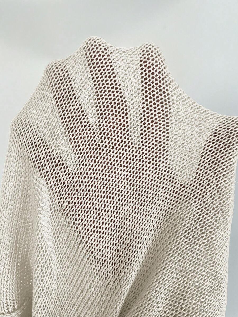 SHEIN BIAŁY KOMBINEZON V-NECK S06__M