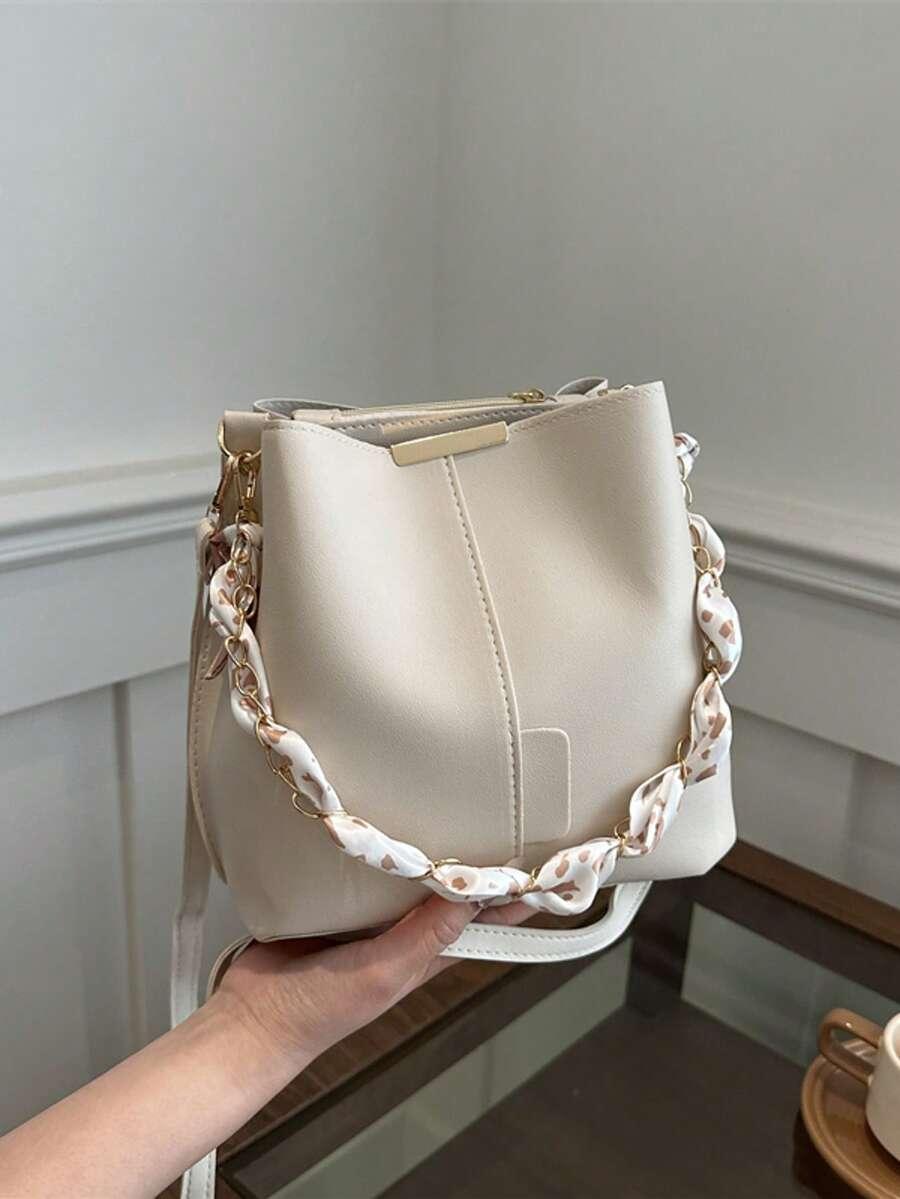 SHEIN BEŻOWA TOREBKA IMITACJA SKÓRY S07__26X22