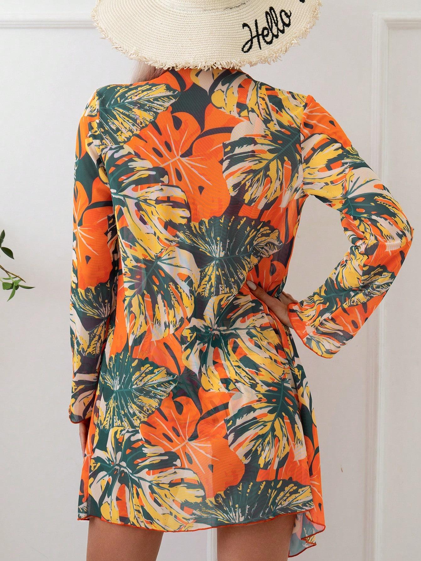 SHEIN DÓŁ OD BIKINI FIGI WZÓR PK01__M